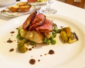 Duck Breast-crispy potato-roasted brussel sprouts