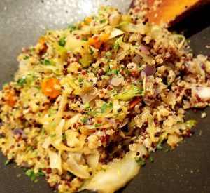 Tri-color quinoa Stir fry
