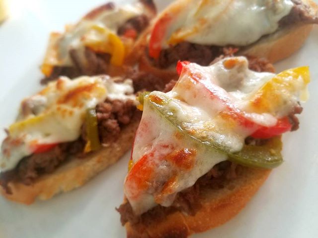 philly cheese steak Bruschetta